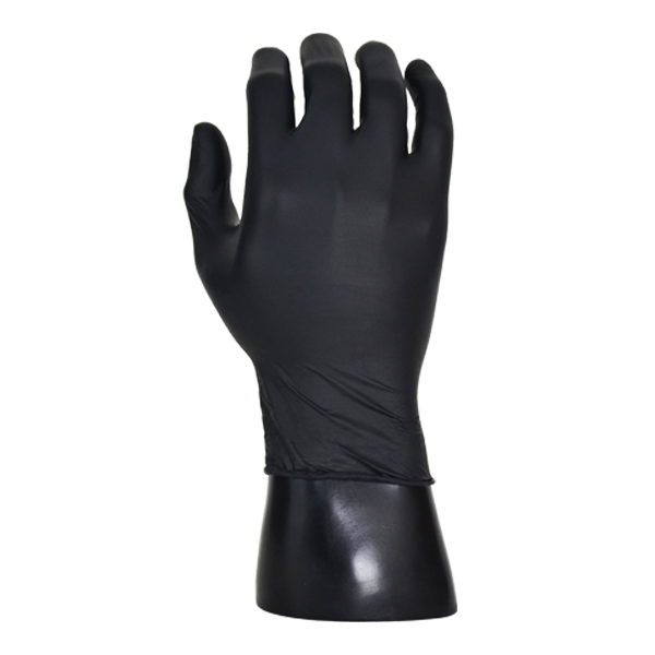 GUANTE VINIL DESECHABLE SIN POLVO (PAQ. CON 100 PIEZA) APP NEGRO G-V100S-BK